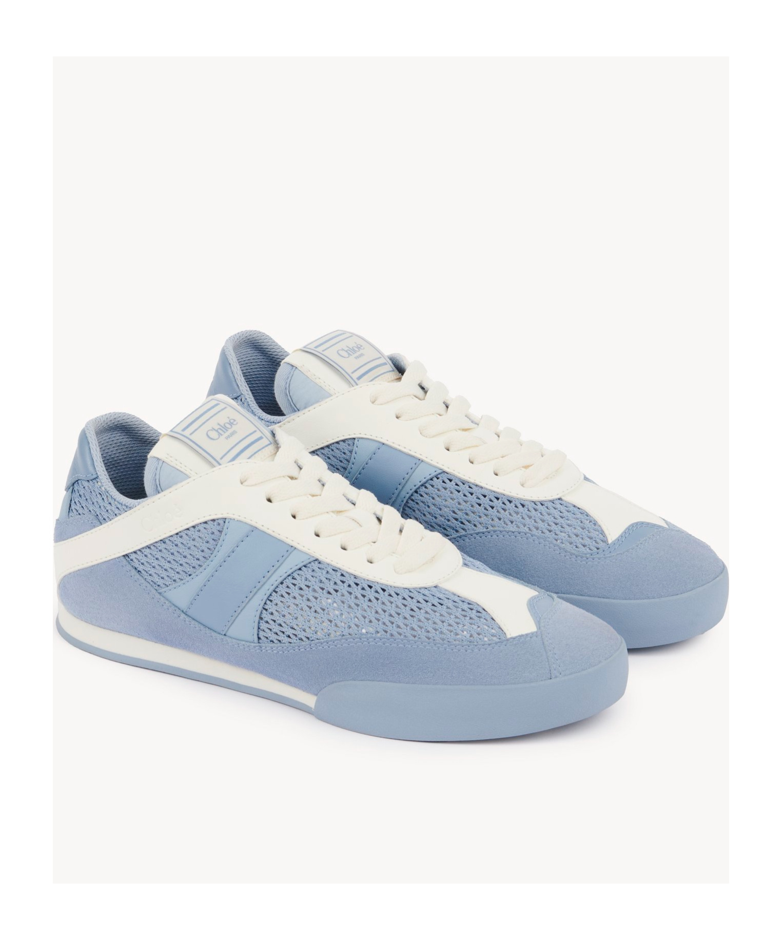 Chloé Lace-up Low-cut Casual Shoes In Blue