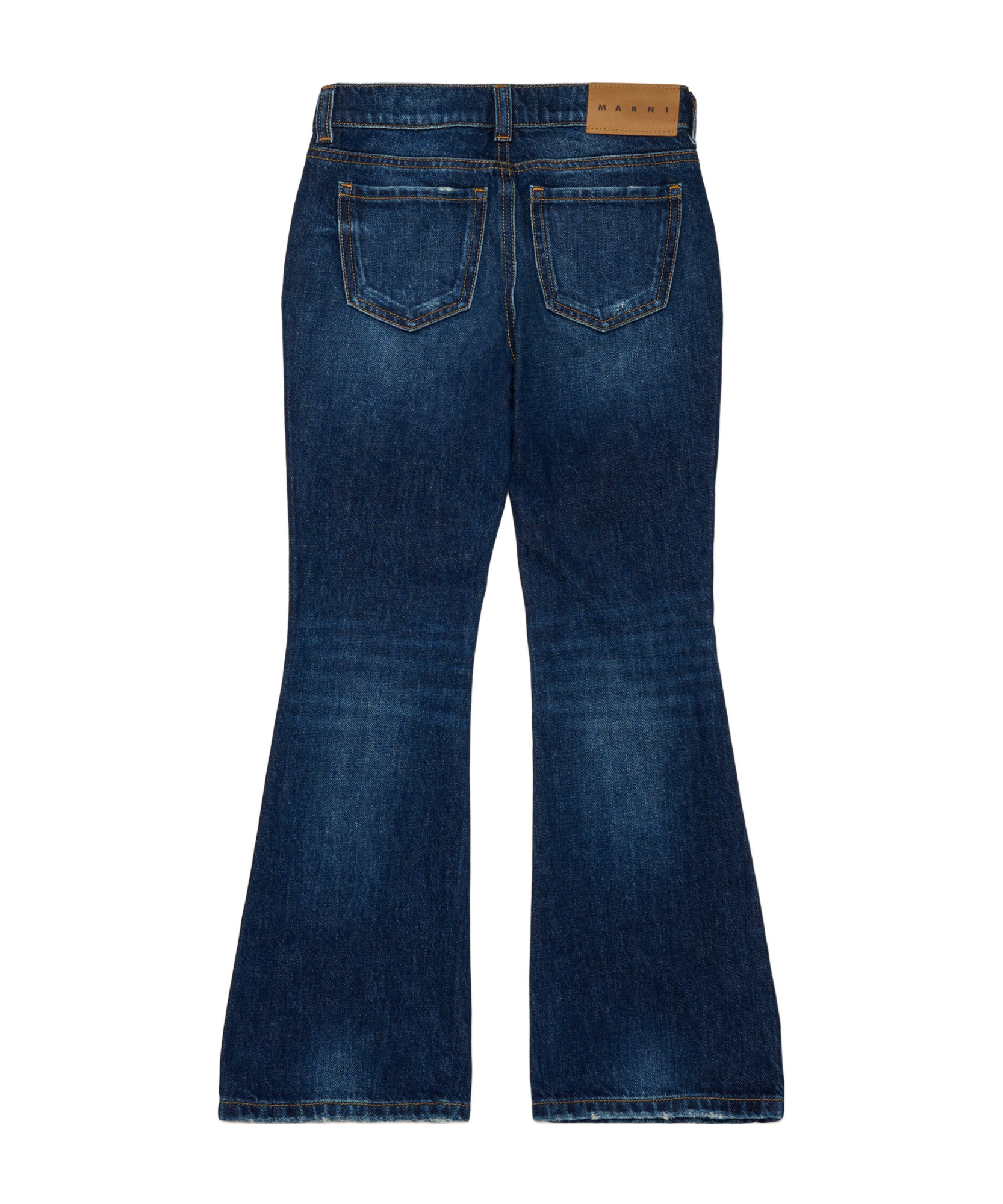Marni Kids Bootcut Flared Jeans In Blue