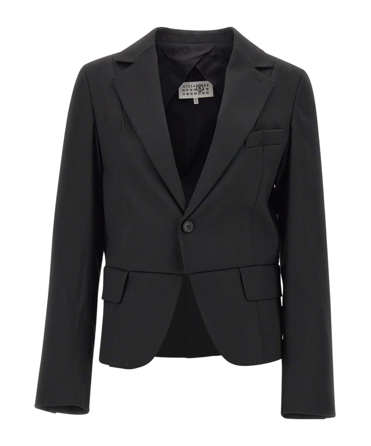 Mm6 Maison Margiela Single-breasted Blazer In Black