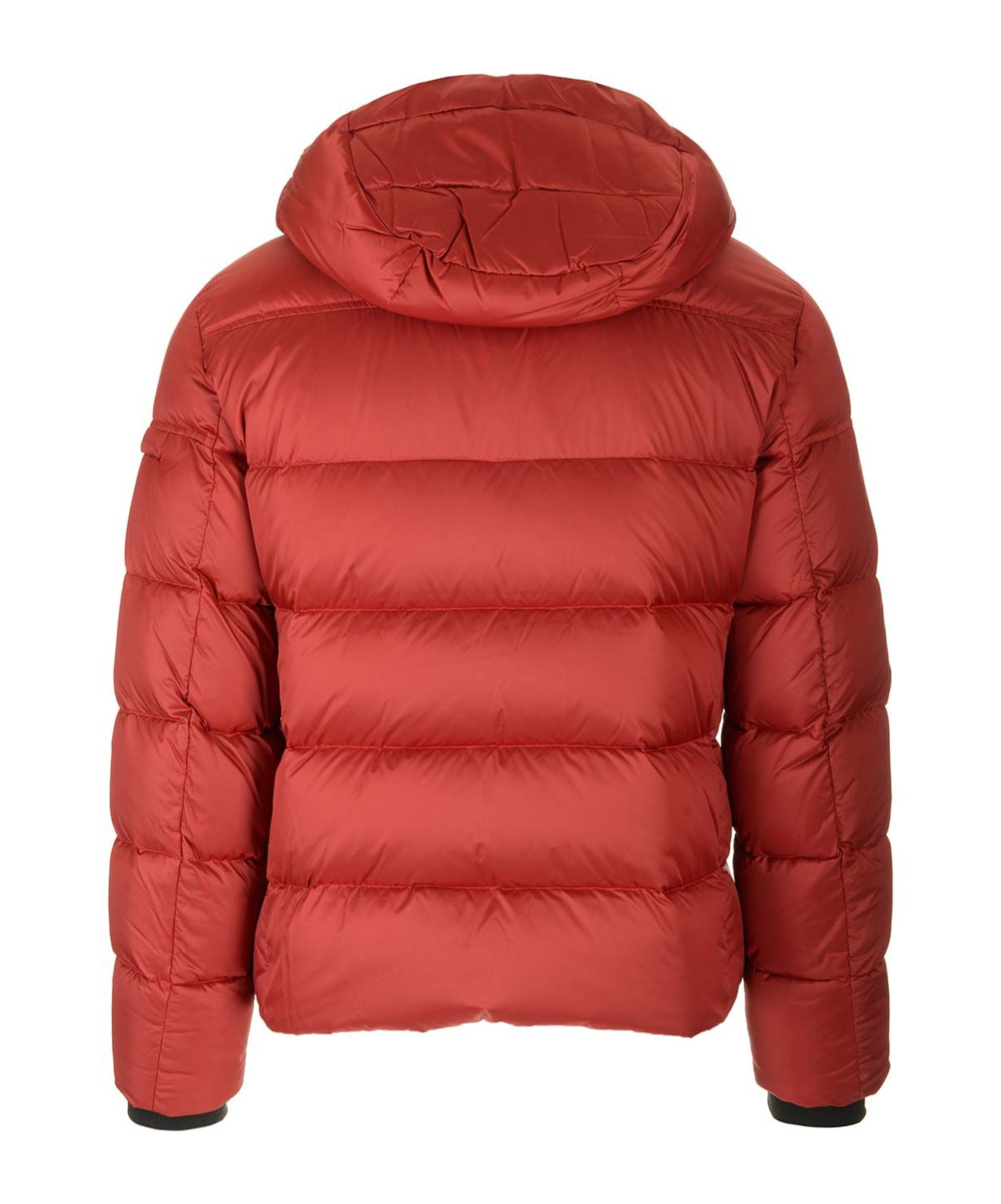 Moorer Zippered Down Jacket In Red