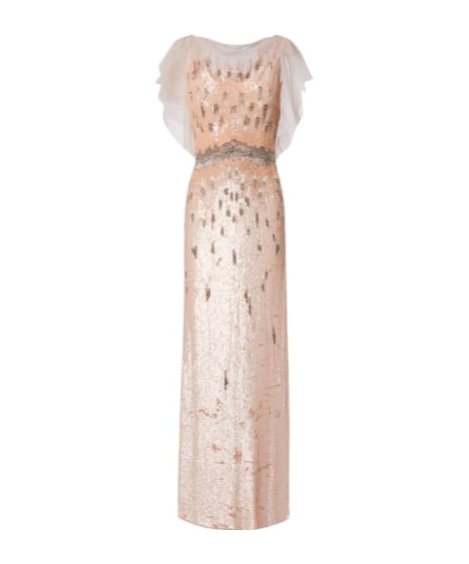 Jenny Packham Bonnie Embellished Gown In Pink