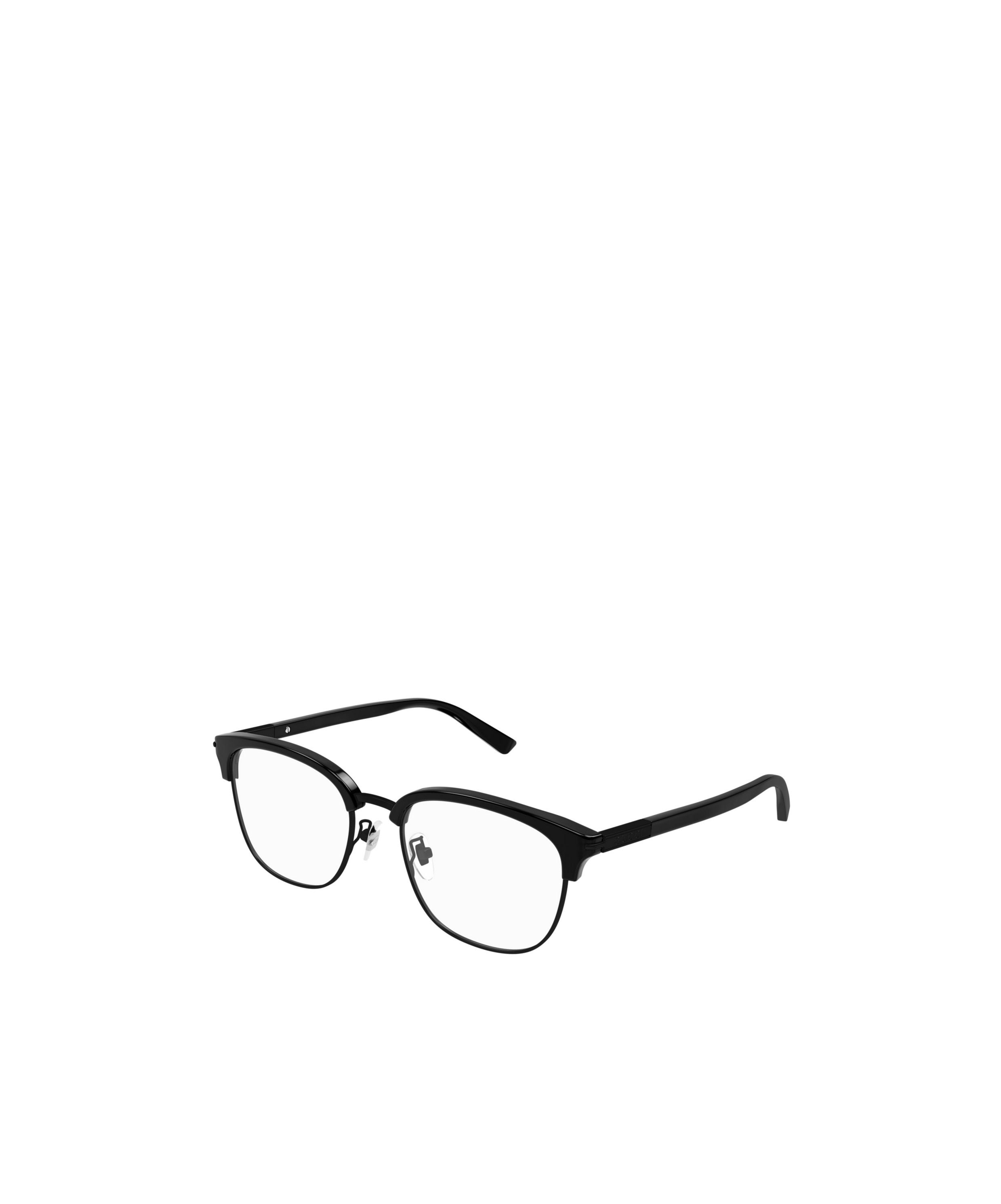Gucci Eyewear Browline Frame Glasses In Black