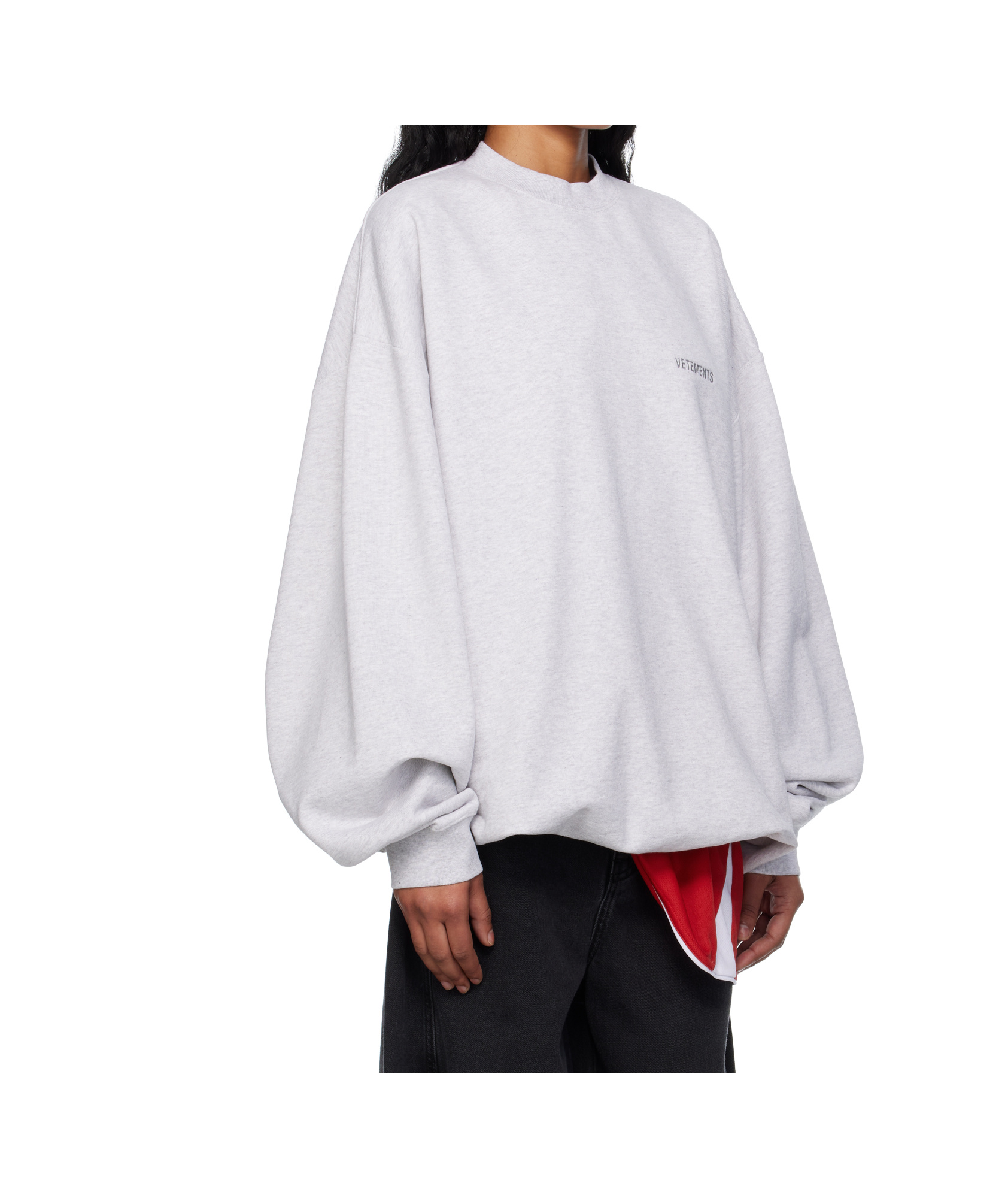 Vetements Logo Oversized Sweatshirt In Blue