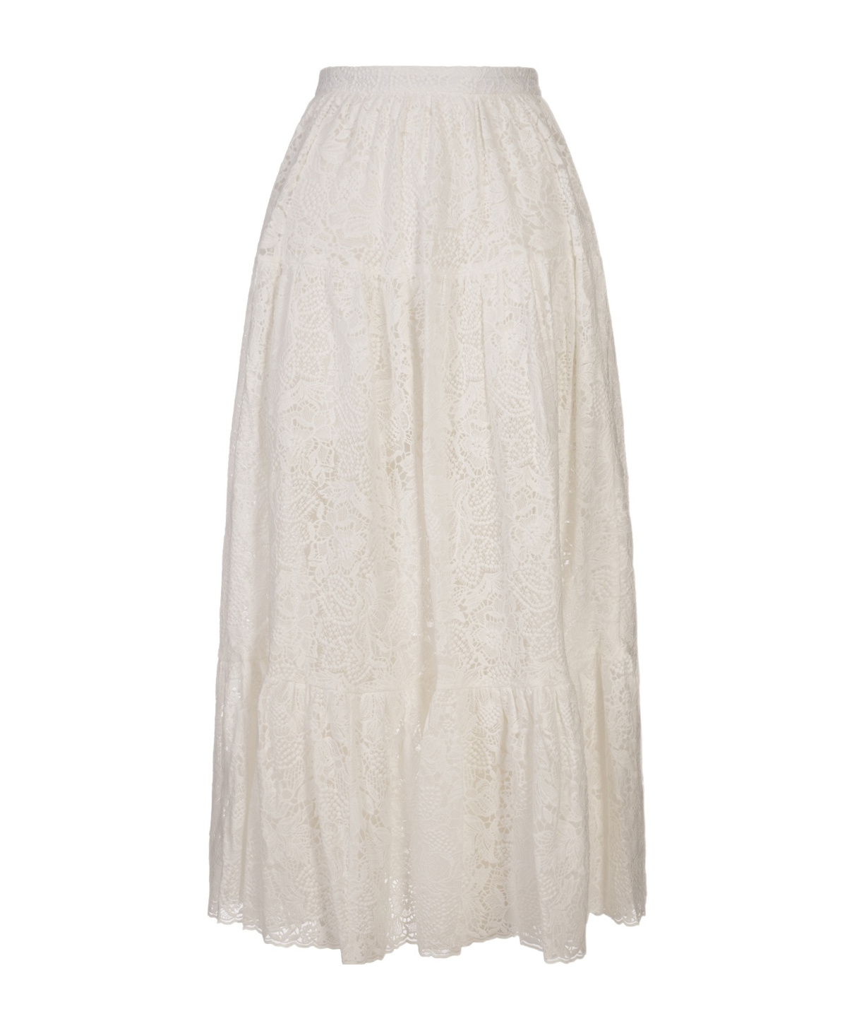 Shop Erdem Tiered Midi Skirt