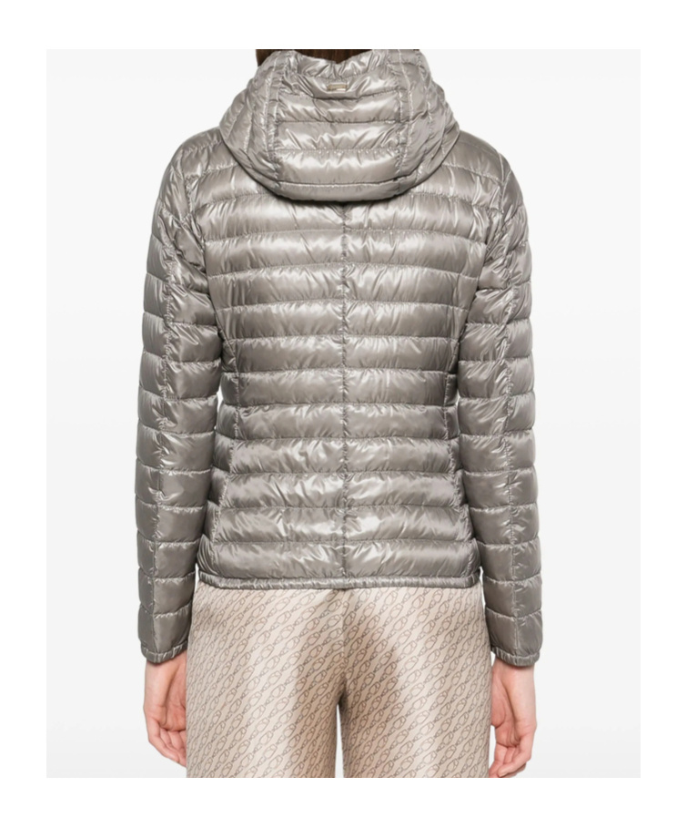 Herno Long Sleeve 2 Down Jacket In Gray
