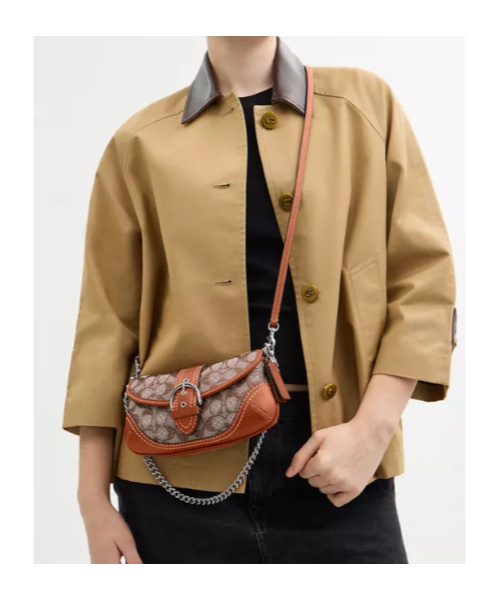 Coach Soho Bag 25 In Crystal Signature Jacquard