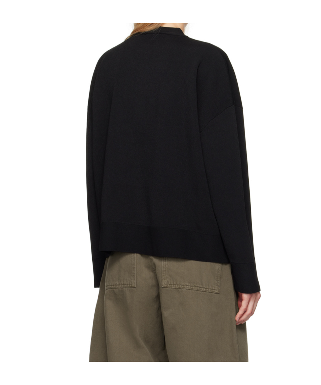 Studio Nicholson Black Idro Sweater In Black