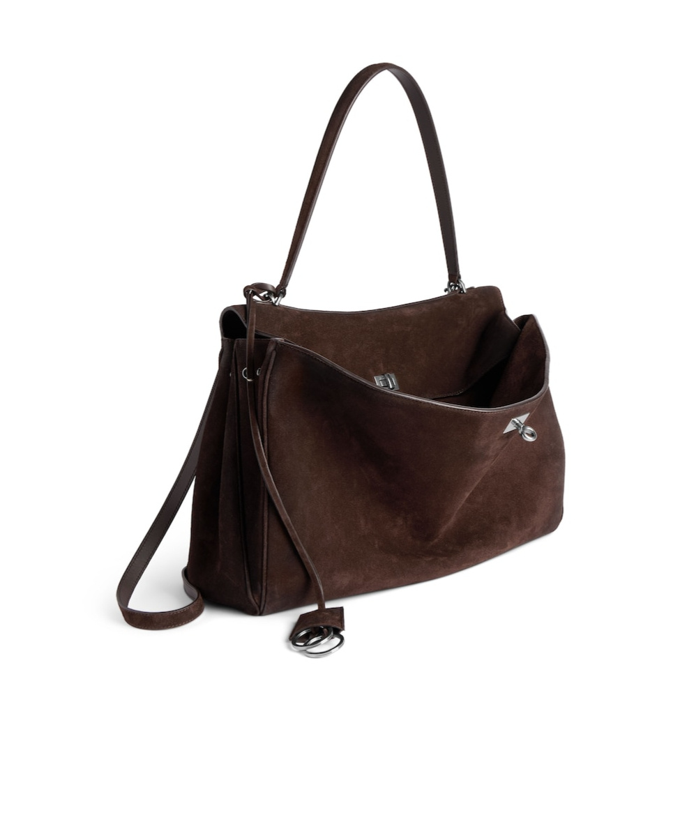 Balenciaga Rodeo Handbag Large In Light Espresso In Brown