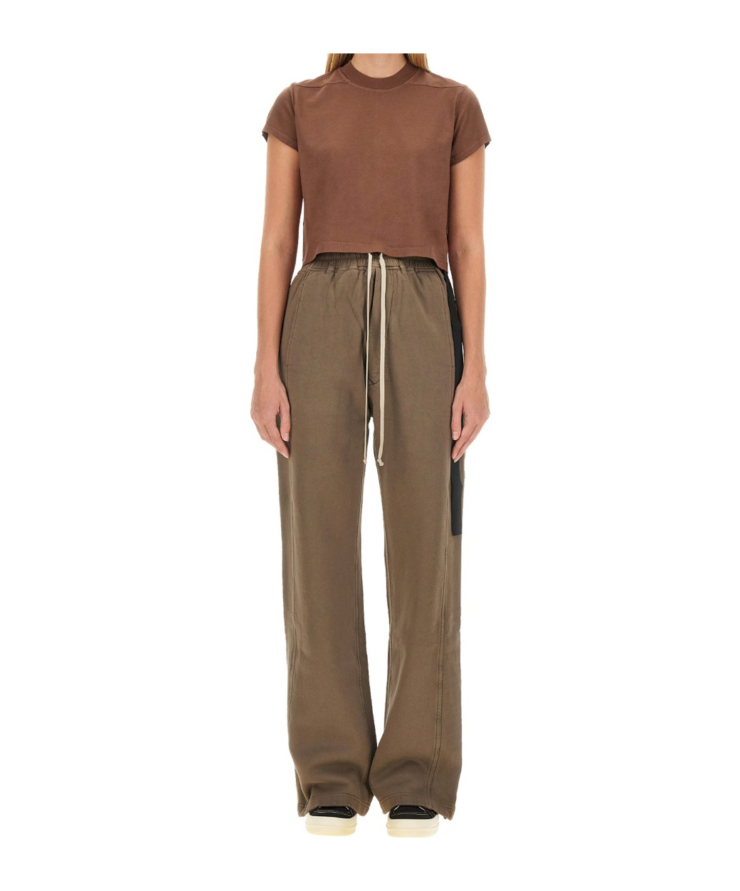 Rick Owens Drkshdw Drkshdw By Rick Owens Small Levet T-shirt In Brown