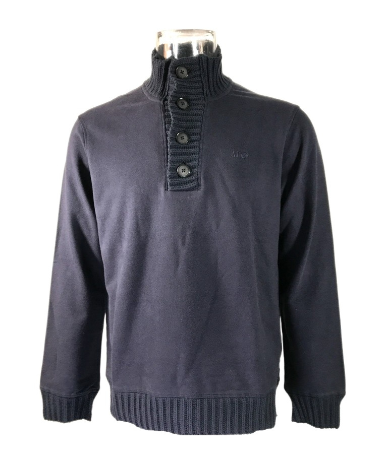 ARMANI JEANS HIGH-NECKED LONG-SLEEVED SWEATER