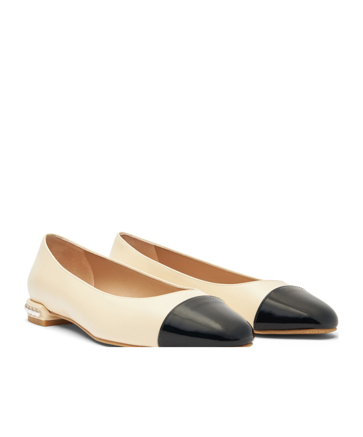 Stuart Weitzman Ballet Flats Woman Color White In Nude