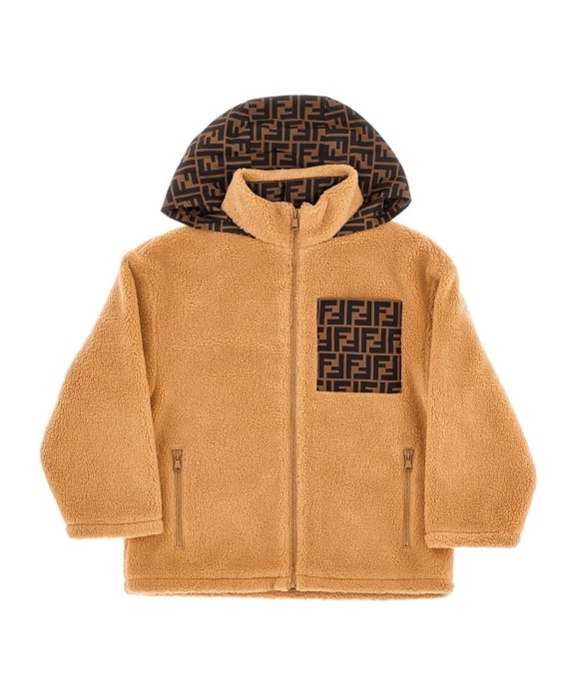 Fendi Long-sleeved Jacket In Brown