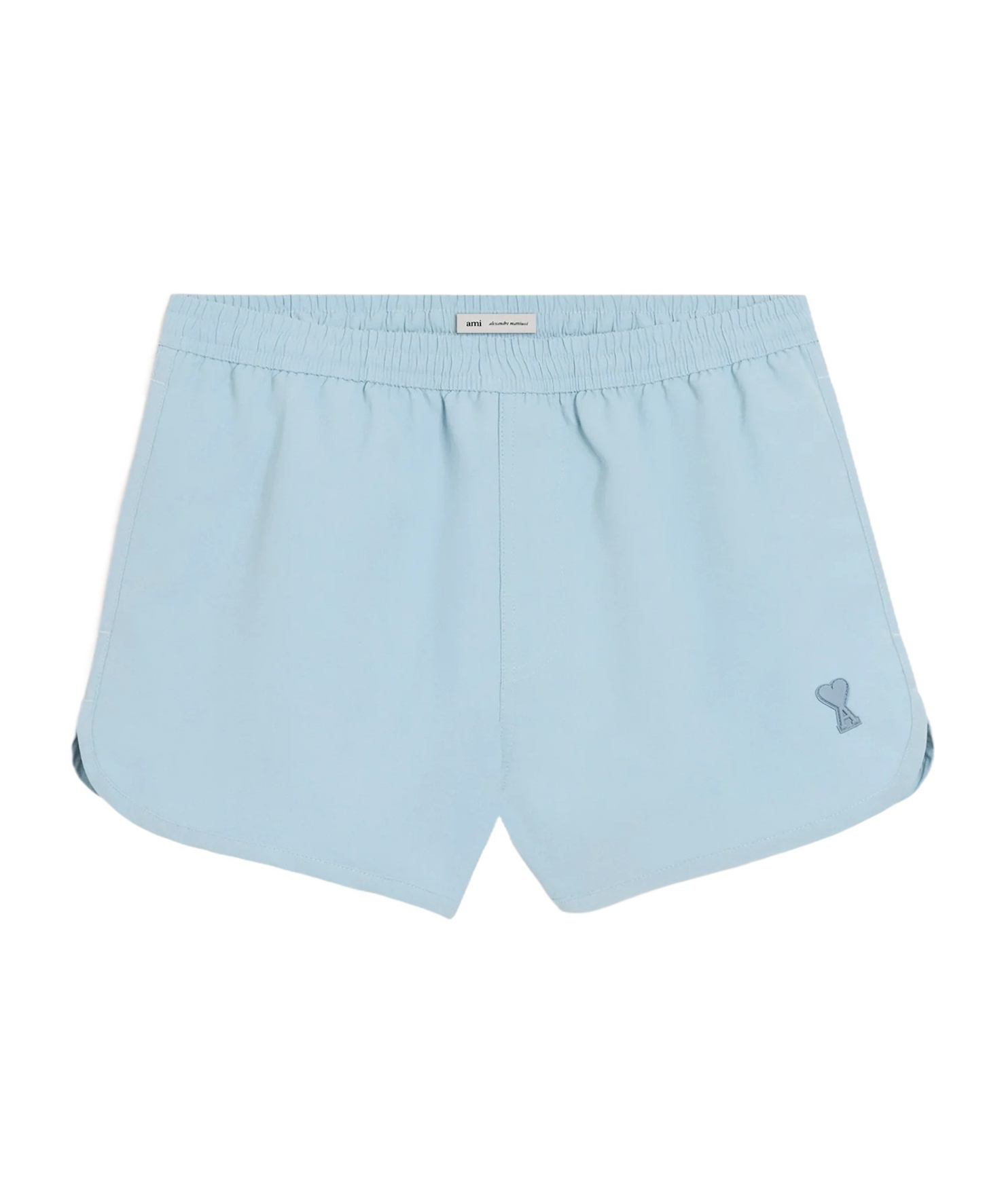 Ami Alexandre Mattiussi Logo-patch Swim Shorts In Blue