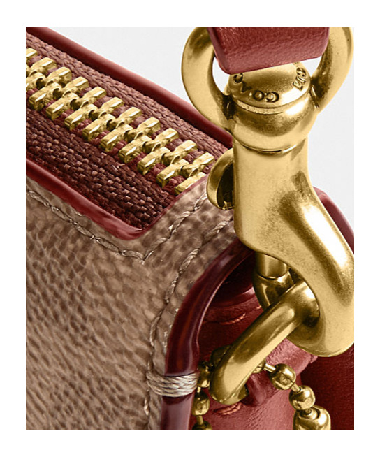 Coach All Over-print Shoulder Bag In Brown