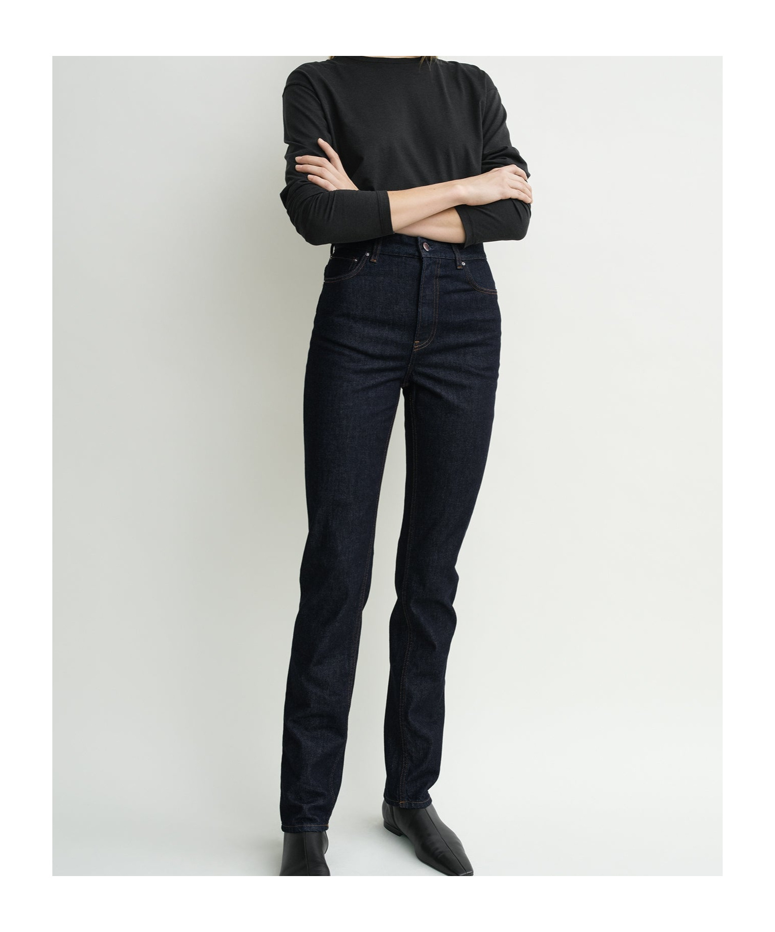 Totême High-waisted Slim-fit Jeans In Blue
