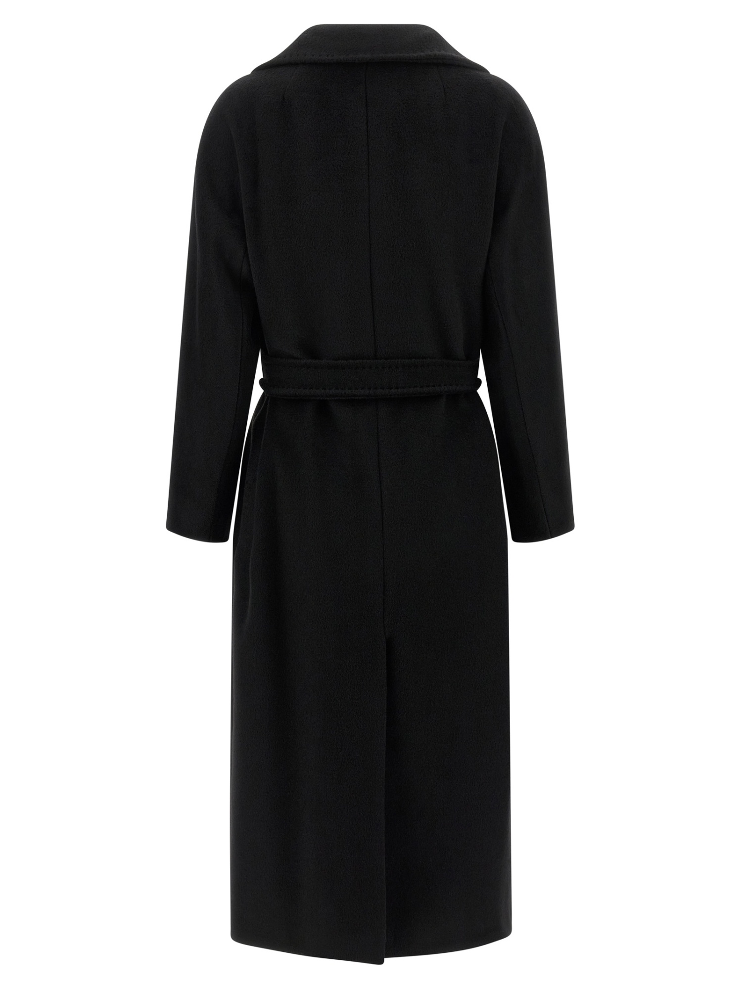 Weekend Max Mara Long-sleeved Coat In Black