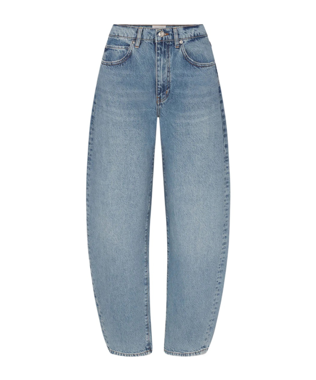 Frame Low-rise Tube Jeans In Gray
