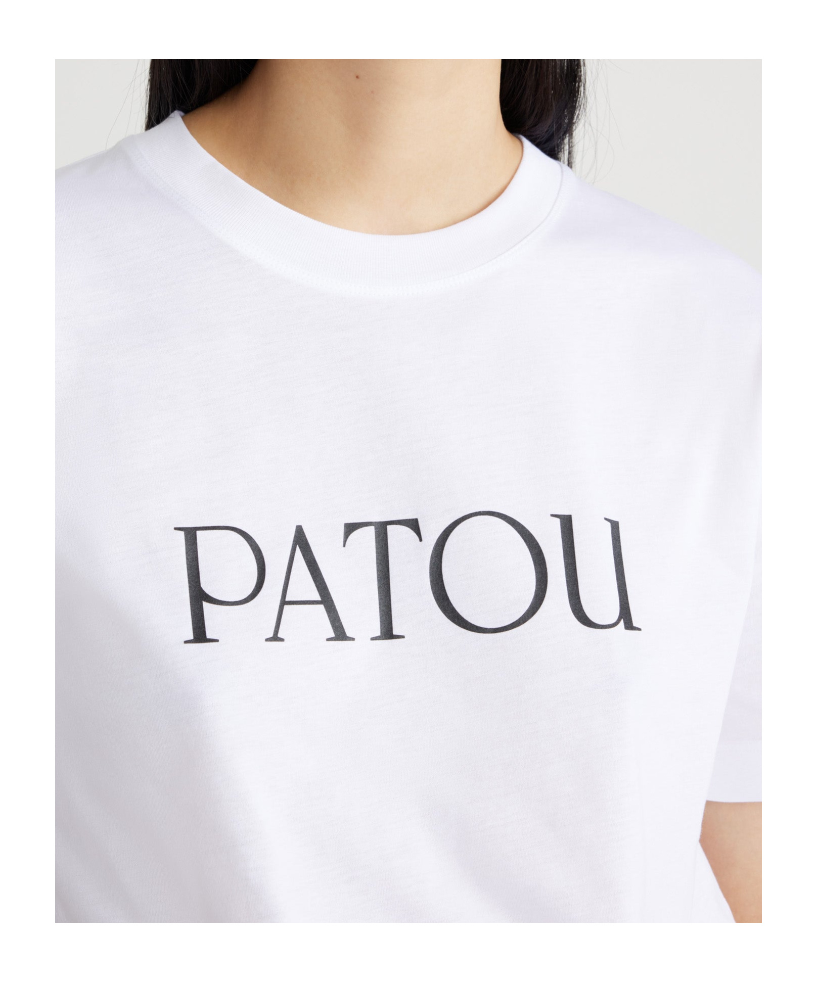 Patou Logo-print Organic-cotton T-shirt In White