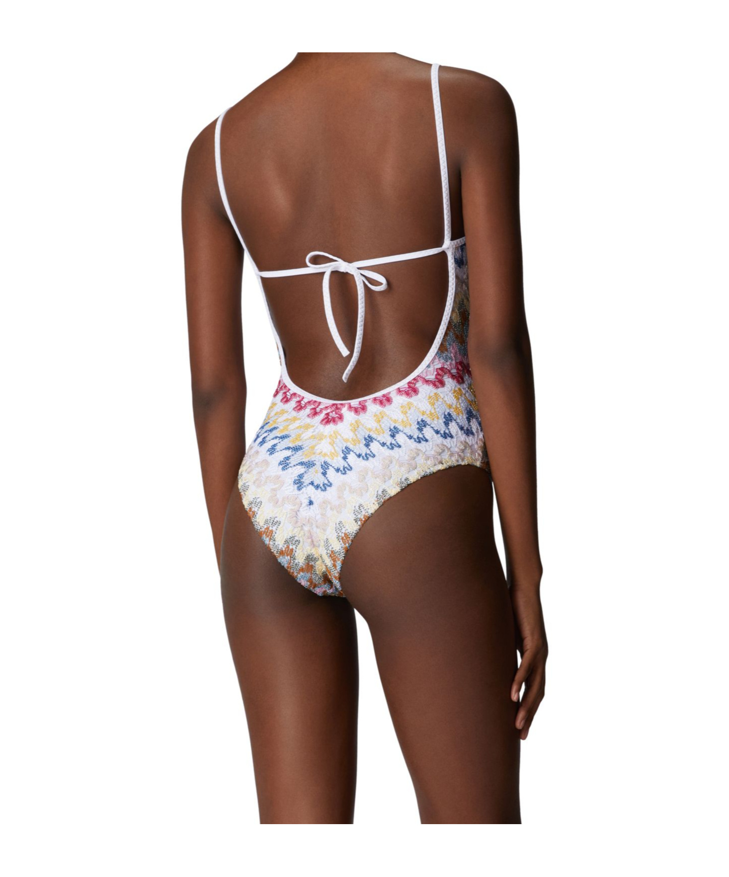 Missoni One-piece Swim Suit In White