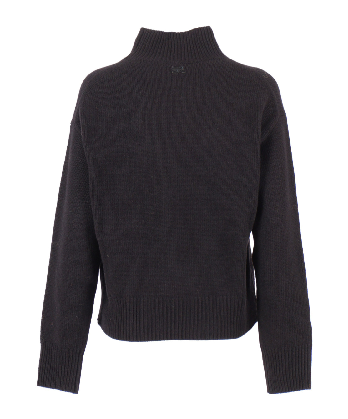 Ermanno Scervino Fitted Turtleneck Sweater With Soft Texture In Black