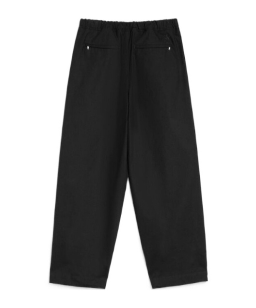 Jil Sander Cotton Trousers In Black