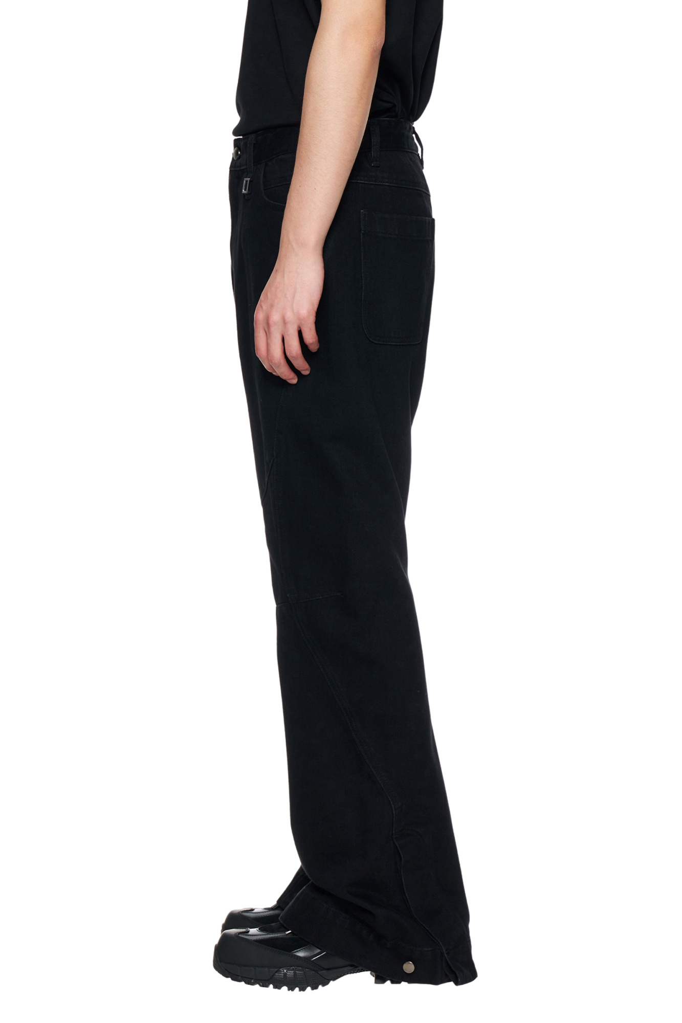 Wooyoungmi Stitched Jeans In Black