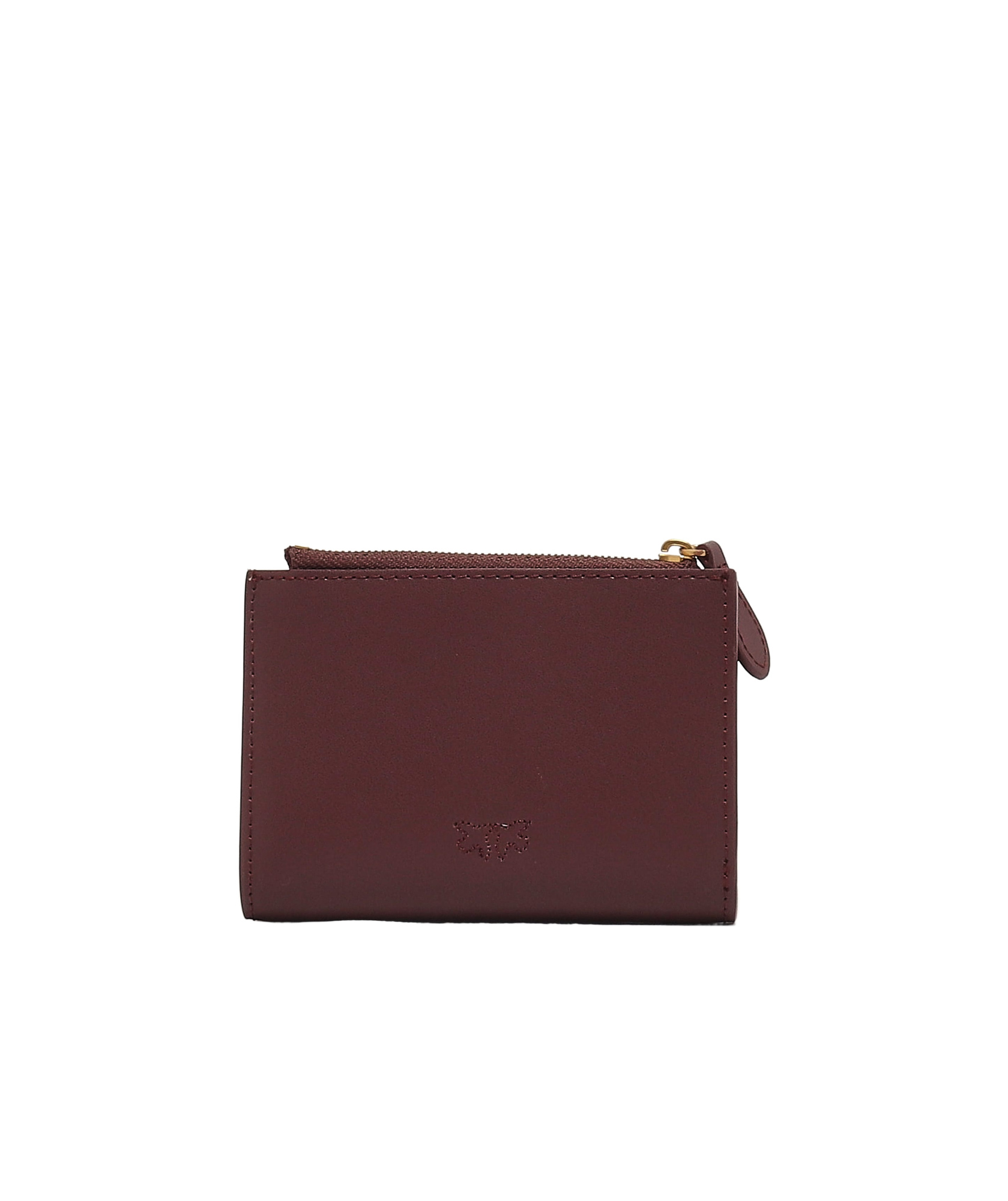 Shop Pinko Love Birds Plaque Bi-fold Wallet In Red