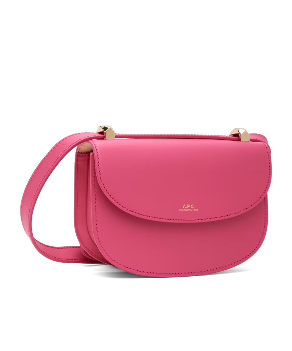 Apc Logo Adjustable Shoulder Strap Shoulder Bag In Red