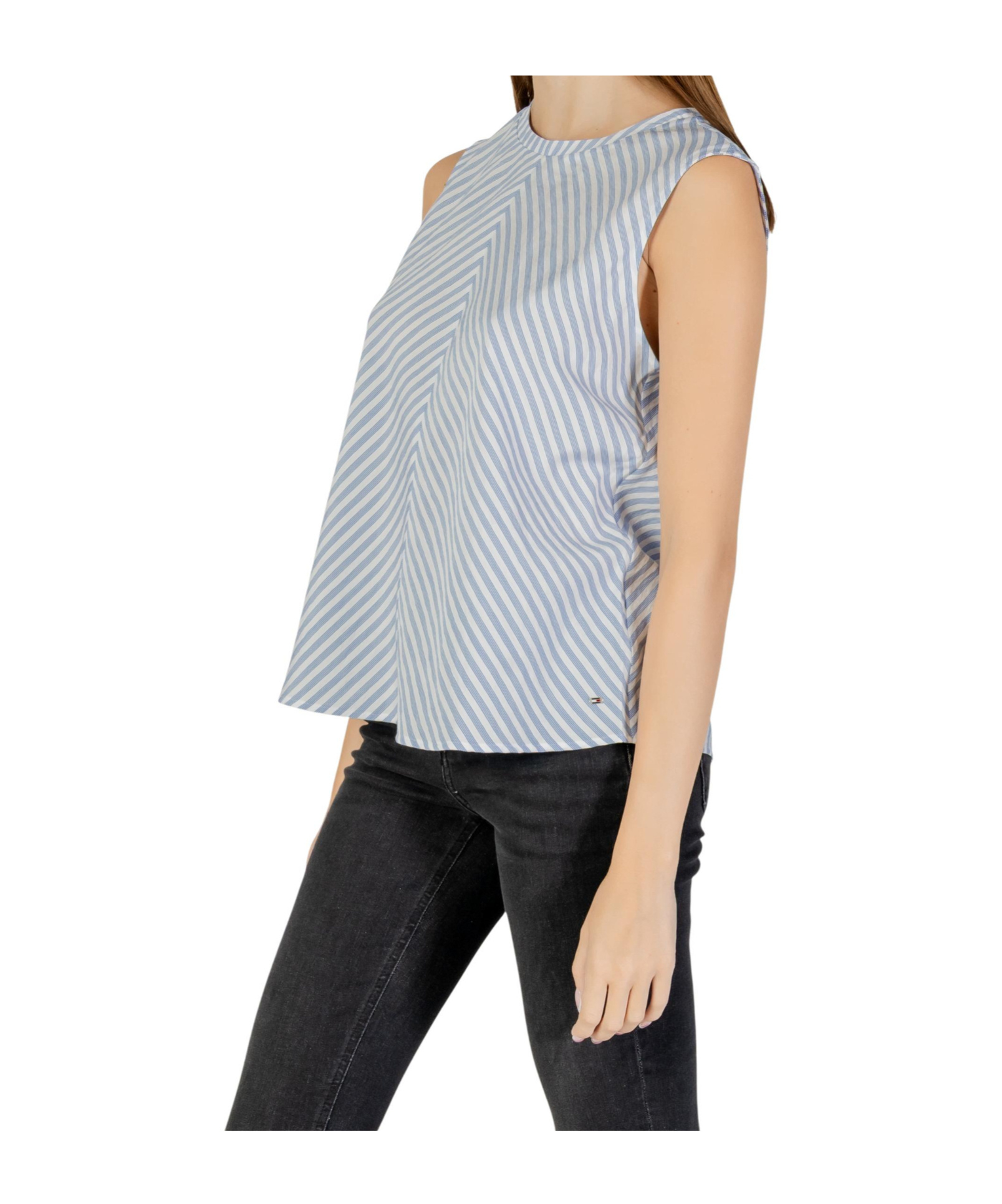 Tommy Hilfiger Striped Blouse In Blue