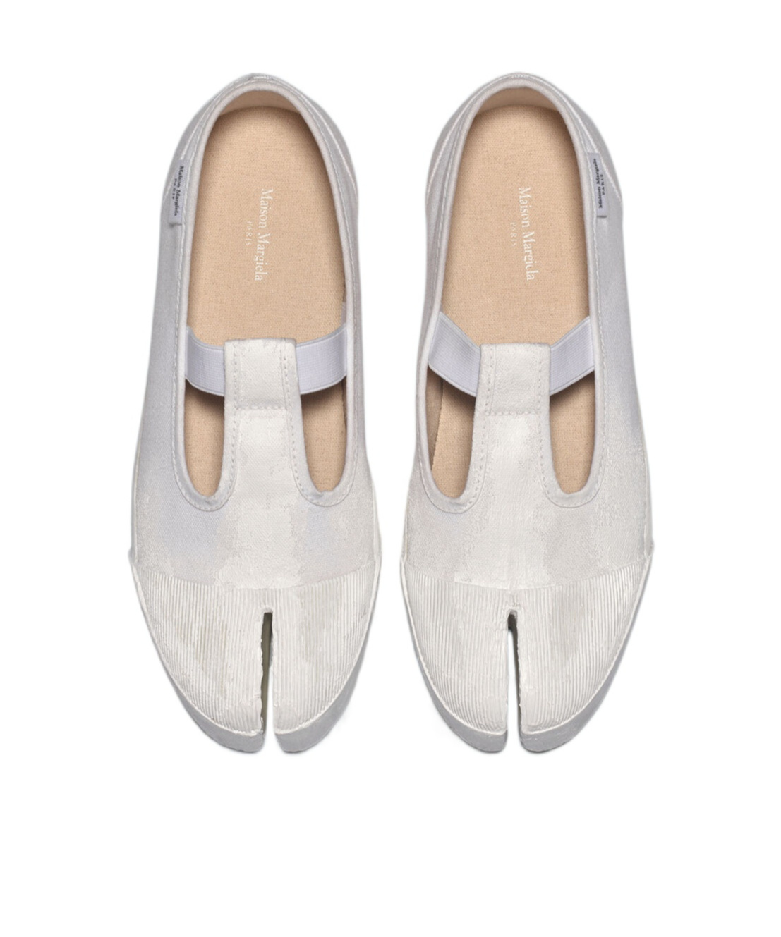 Maison Margiela Rubber Sole Sneakers Featuring Cut-out Detail In White