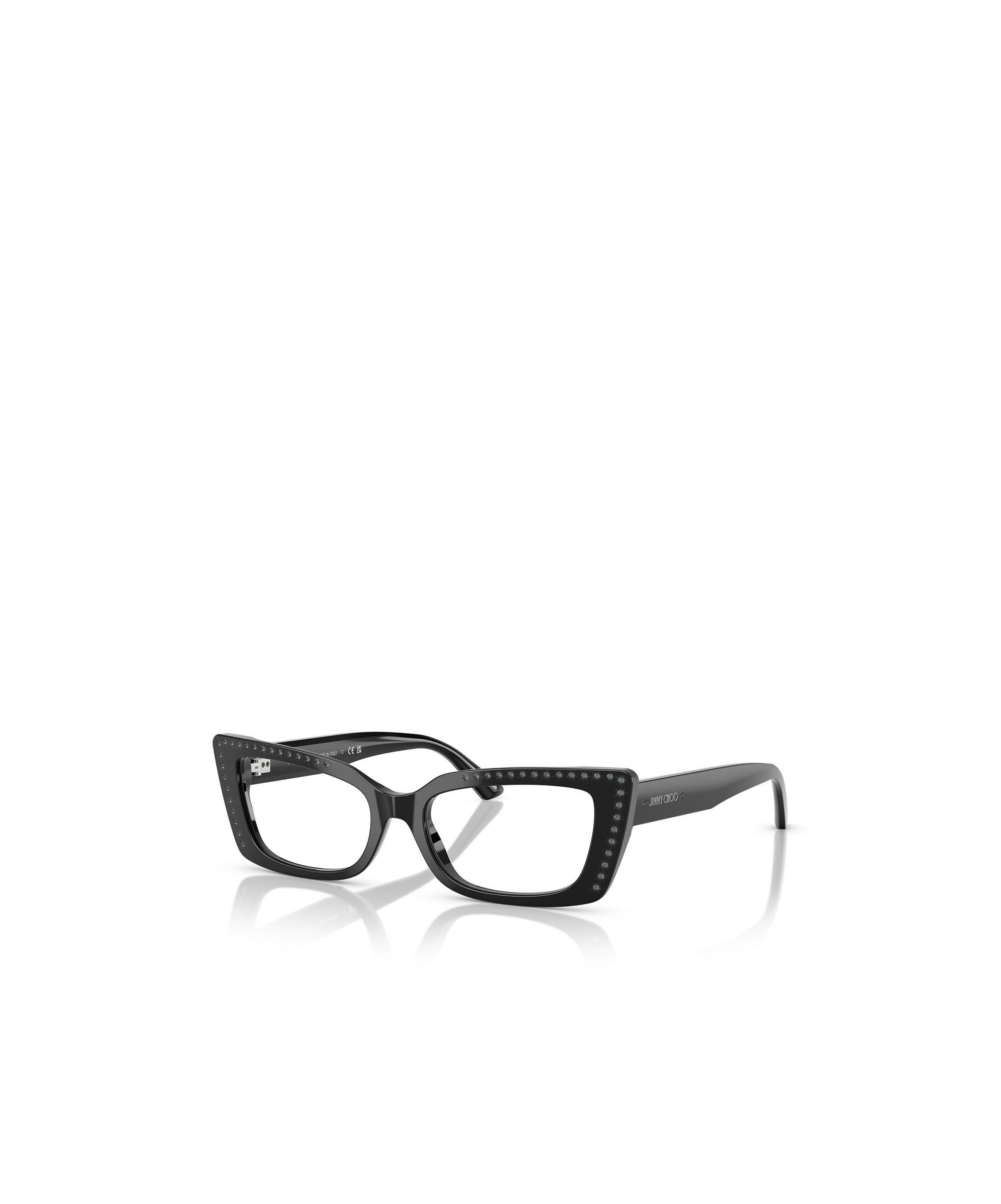 Jimmy Choo Geometrically Framed Flat Mirror In Black