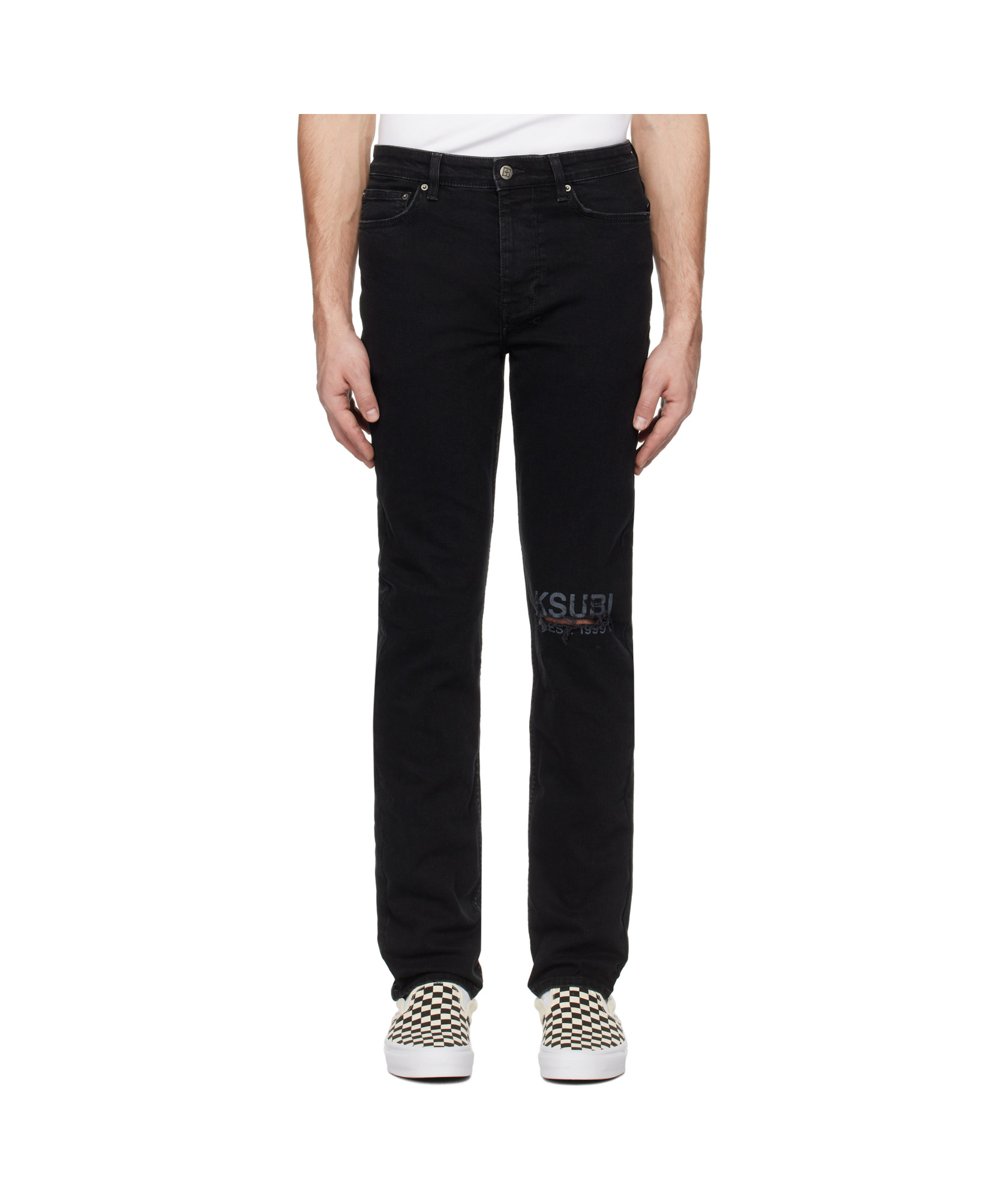 KSUBI CHITCH LAID BLACK EST JEANS