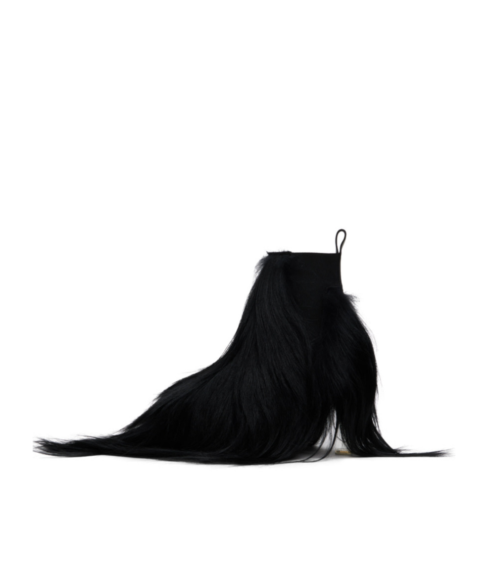 Rick Owens Minimal Grill Chelsea Boots In Black