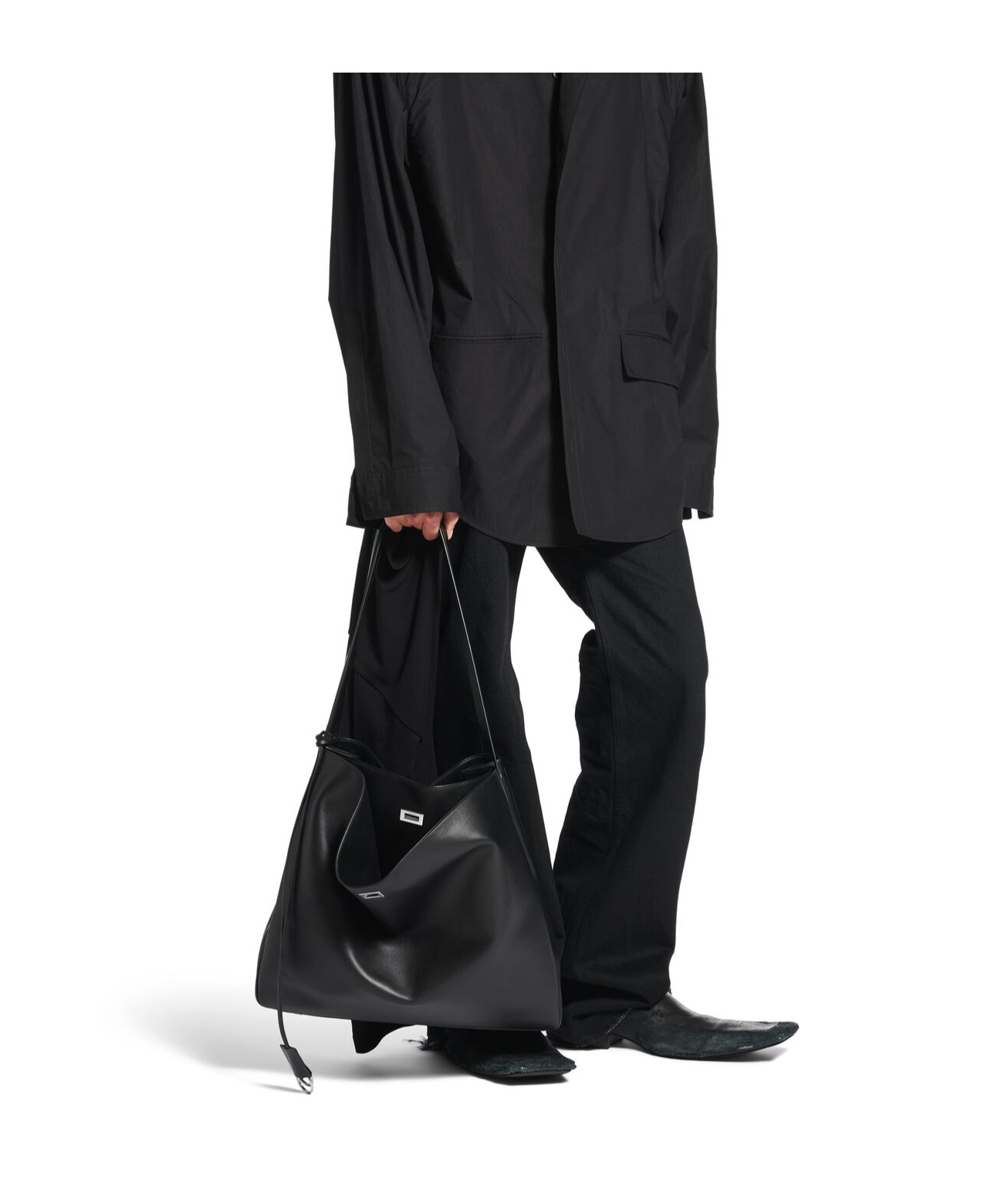 Balenciaga Rodeo Vertical Tote Bag In Black