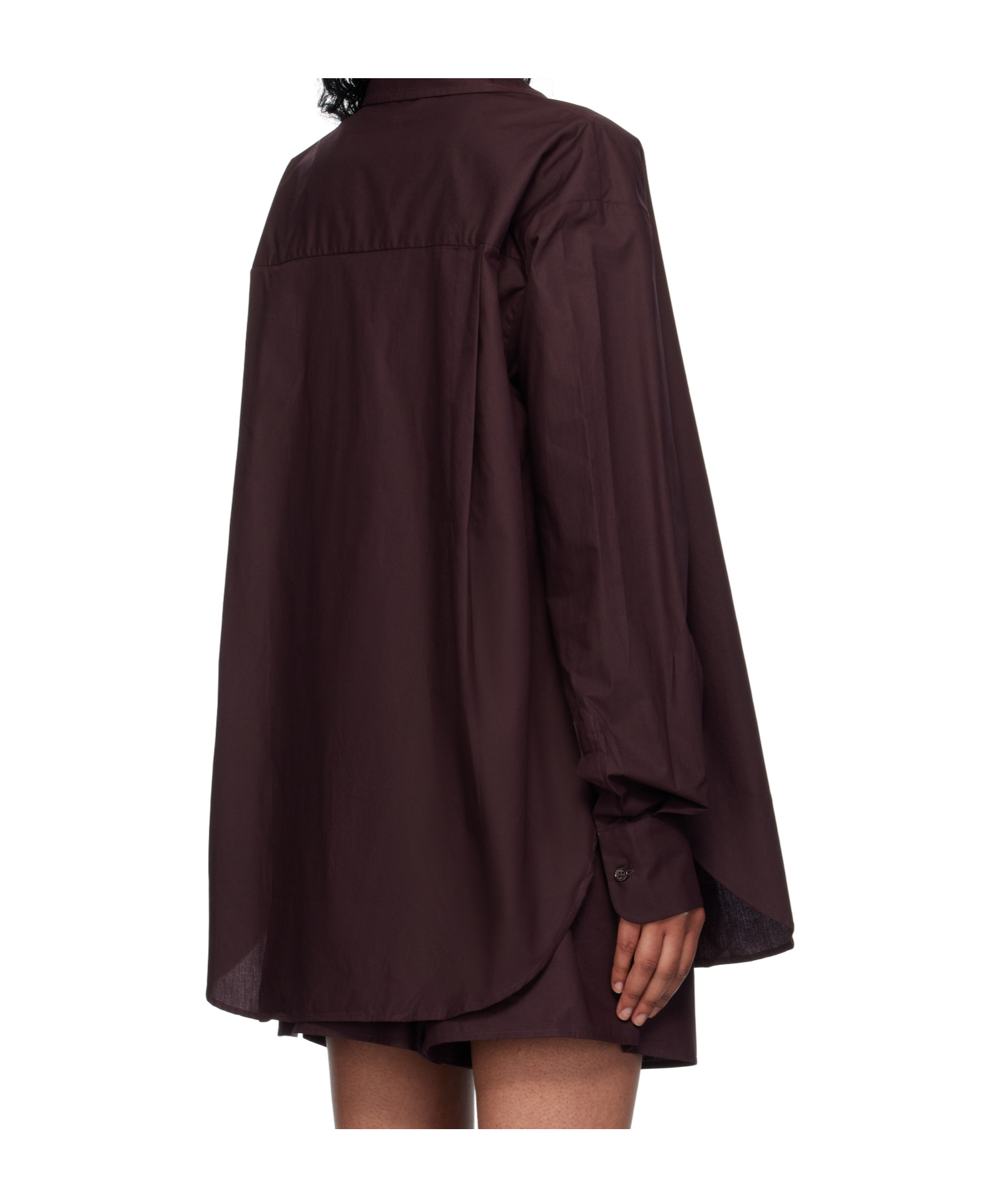 The Frankie Shop Purple Lui Organic Cotton Shirt In Purple