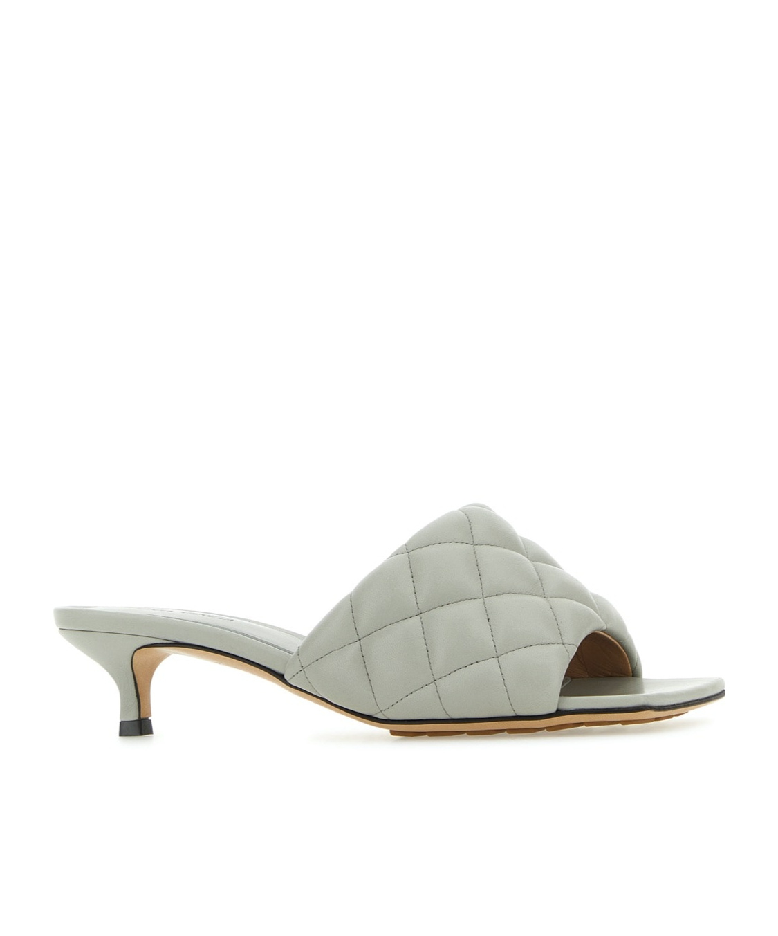 Bottega Veneta Padded Sandals With 4 Cm Heel Height For Women In Gray