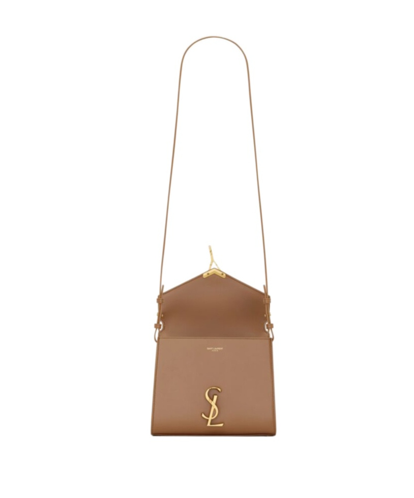 Saint Laurent Mini Cassandra Bag In Brown