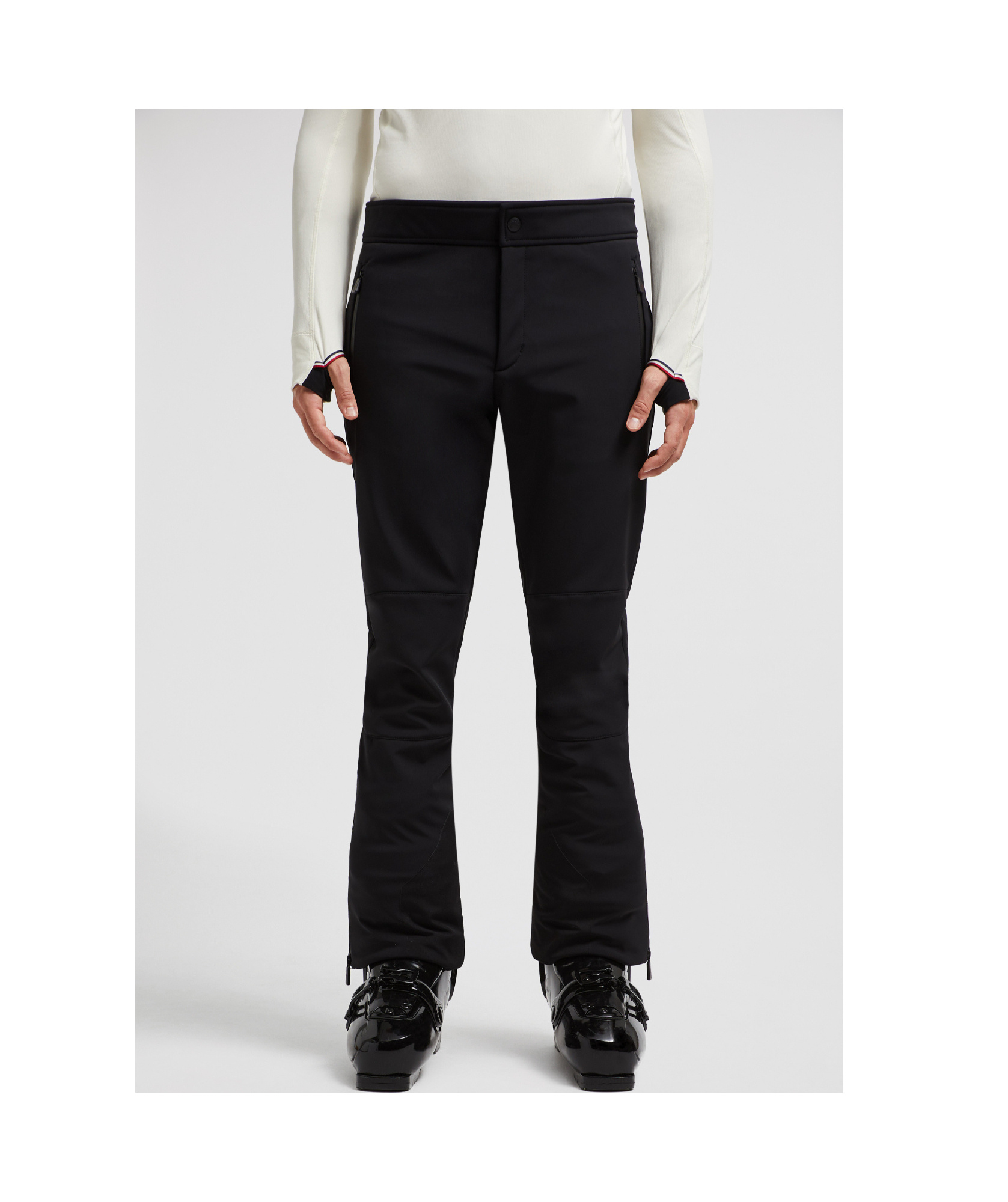Moncler Comfortable Trousers Featuring Zippered Pockets In Black