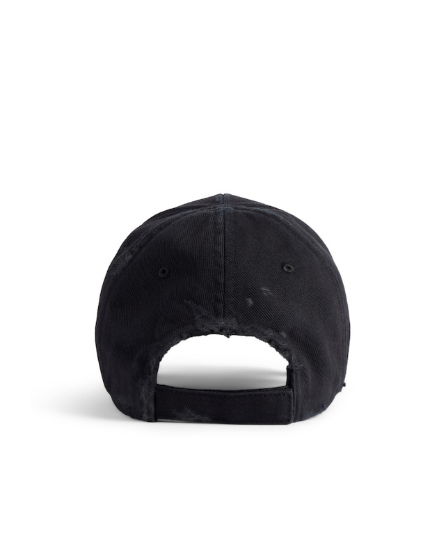 Balenciaga International Cap In Faded Black