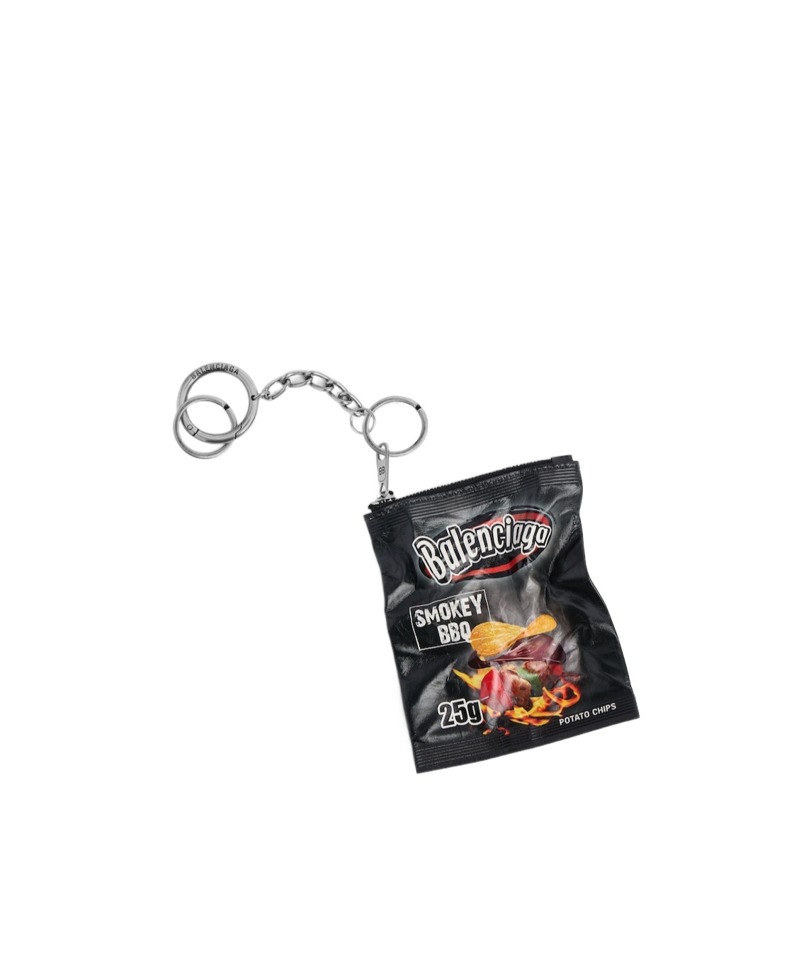 Balenciaga Charm/keyring Chips In Black In Black