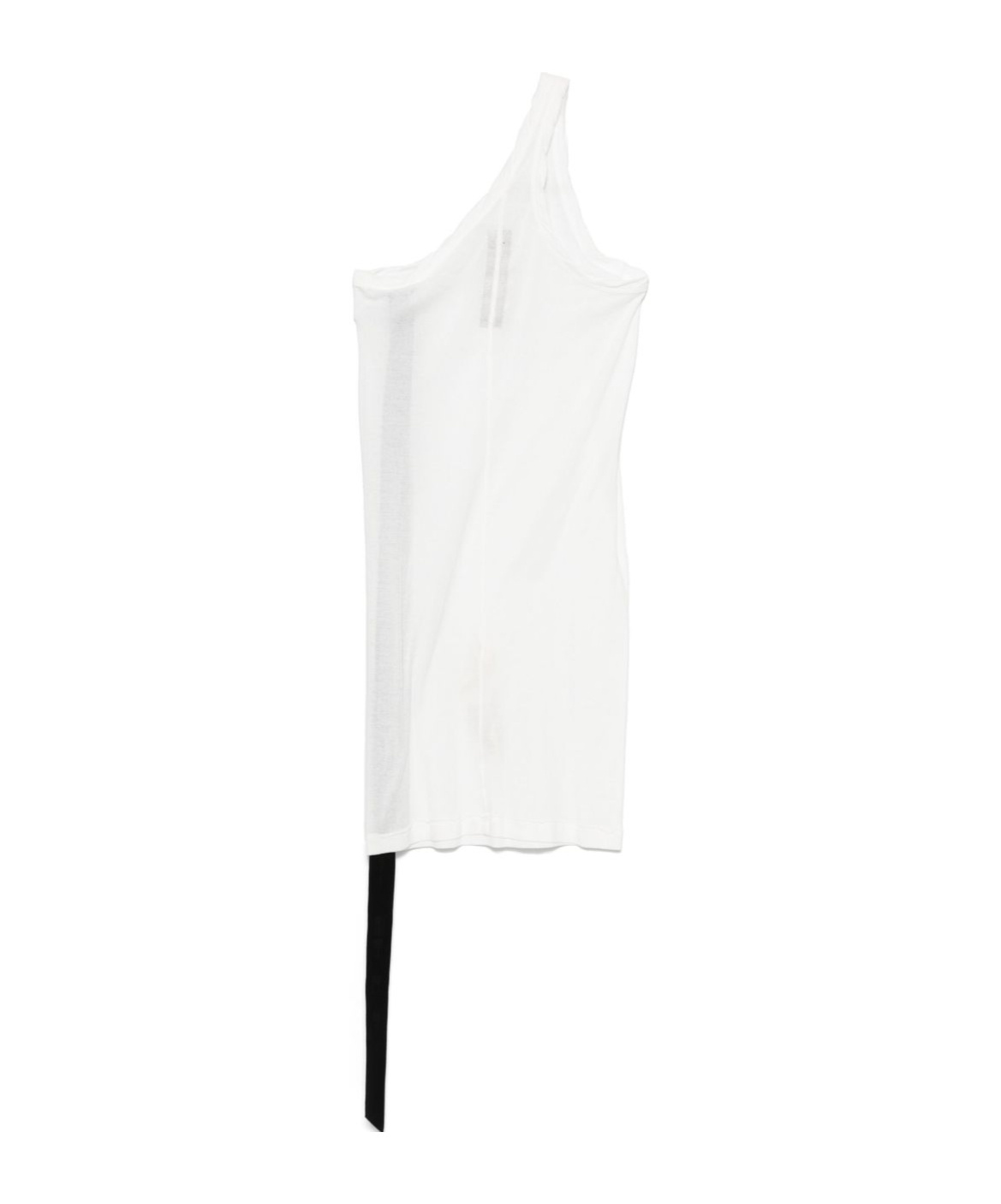 Rick Owens Drkshdw One-shoulder Tank Top In White