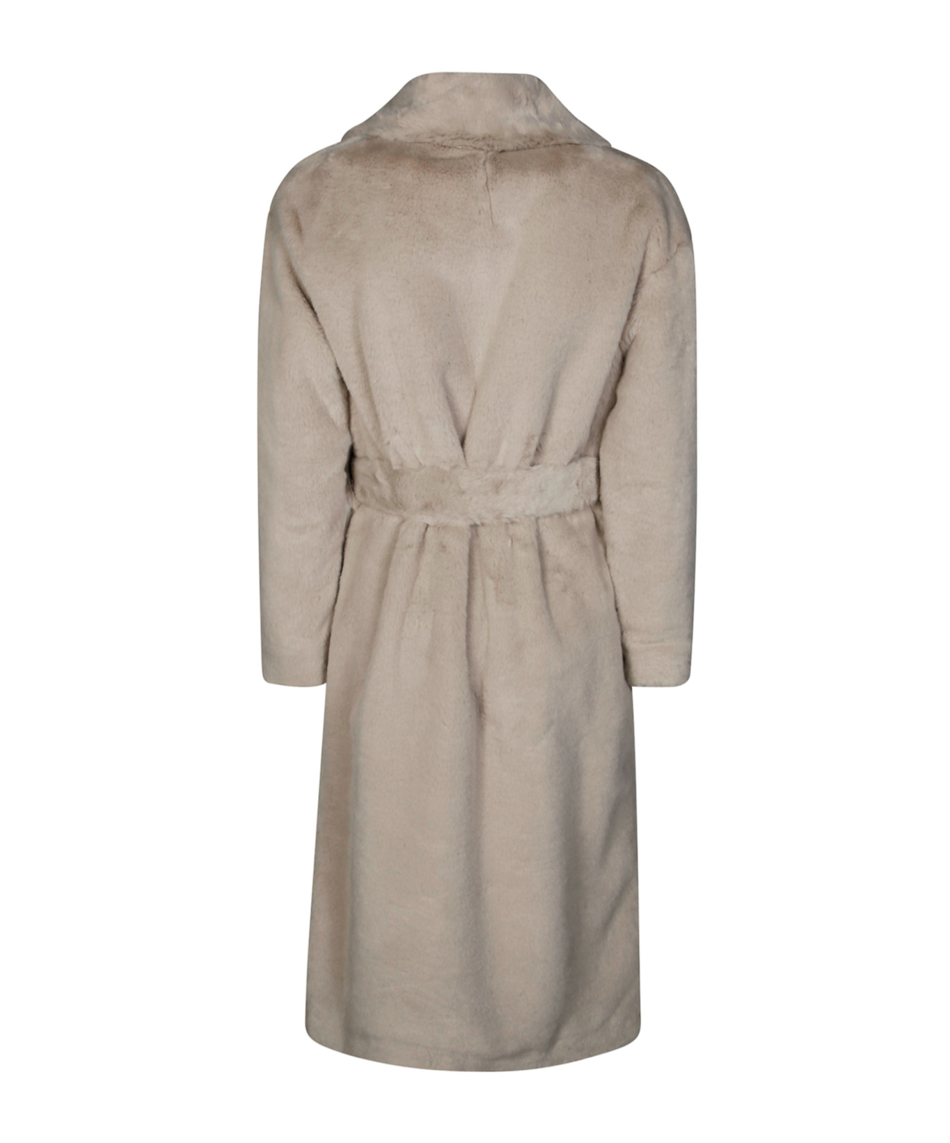 Herno Belted Waist Coat In Brown