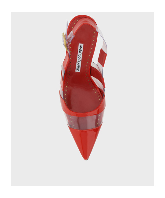 Manolo Blahnik Pointed High Heels In Red