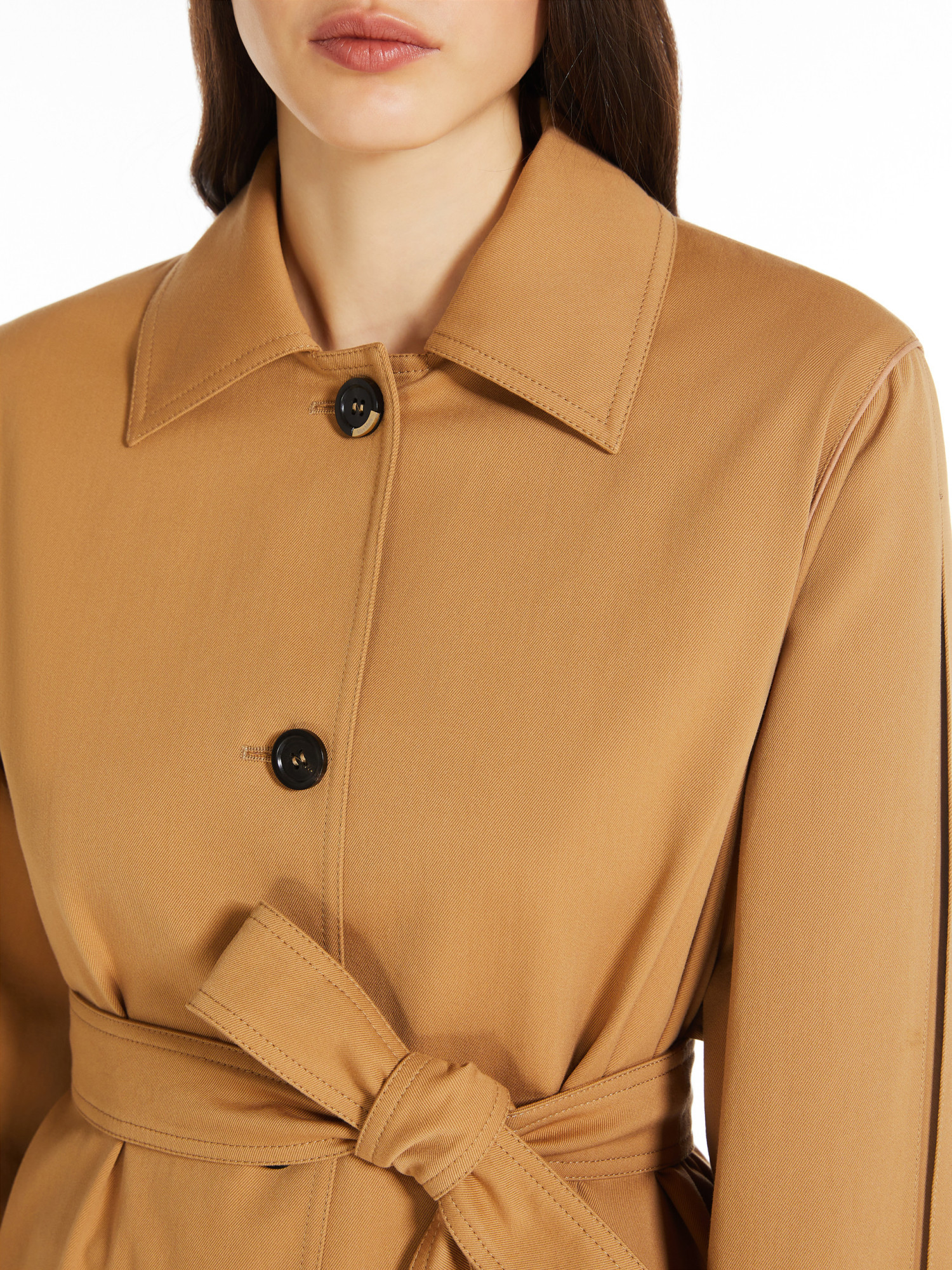 Max Mara Flowing Silk Trousers In Nude