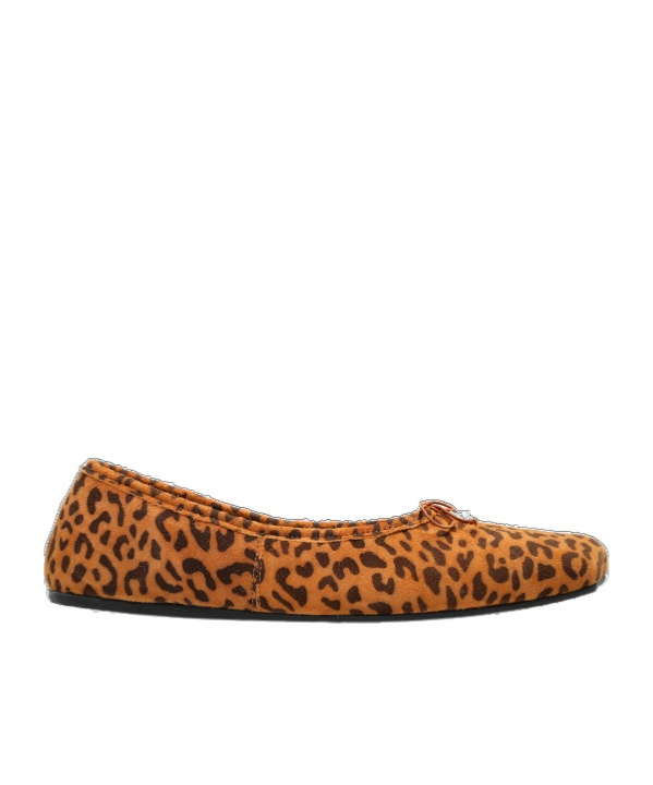 Vivienne Westwood Brigitte Ballerina Shoe Printed Suede Leopard-3d-orb 8-41 Women In Animal Print
