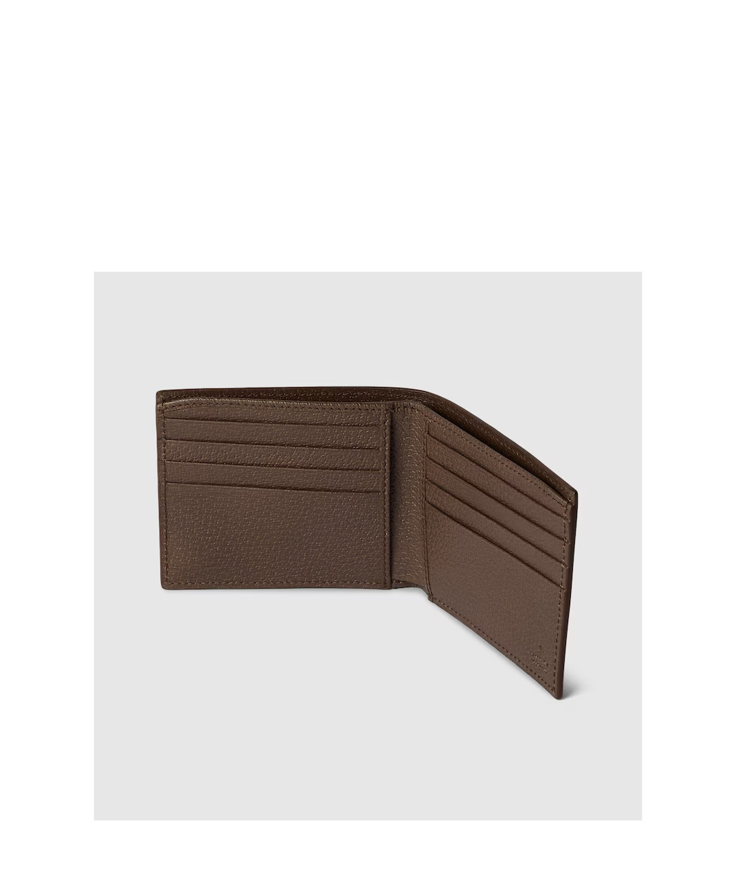 Gucci Gg Supreme Fabric And Leather Wallet With Frontal Logo In Nude