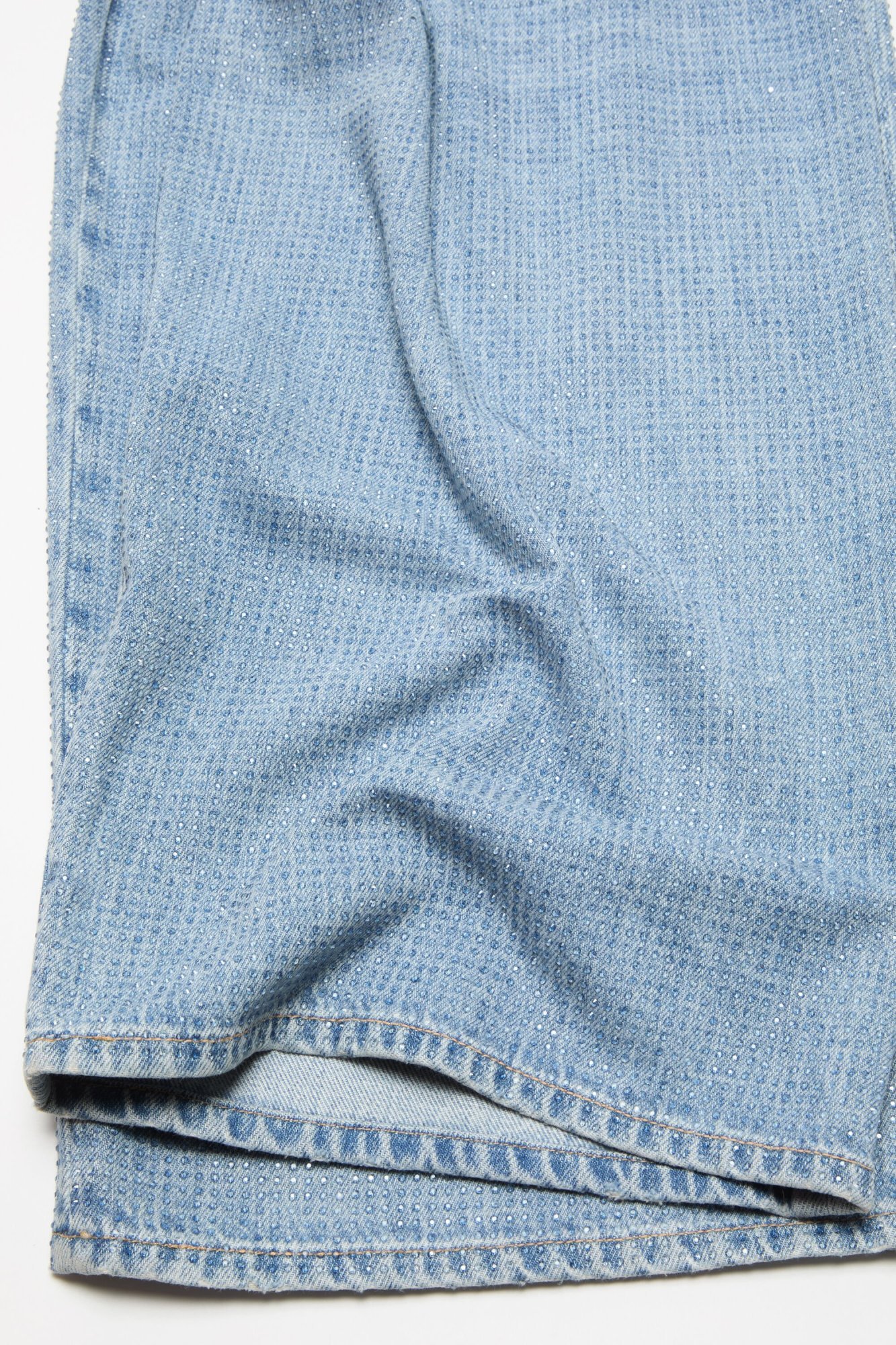 Acne Studios Belt Loop Jeans In Blue