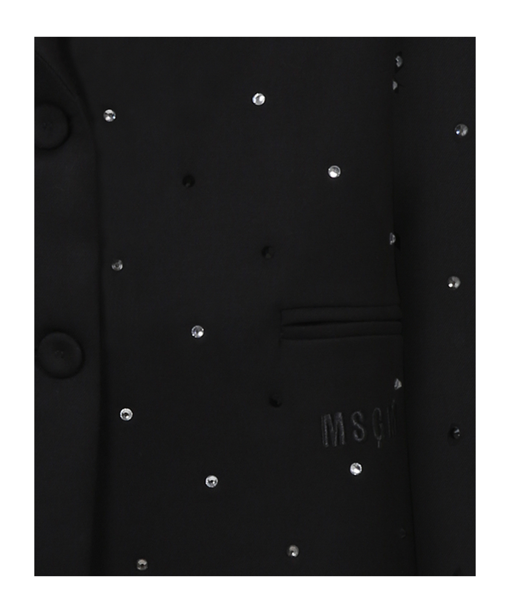 Shop Msgm Single-breasted Blazer In Black