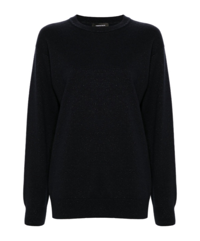 Fabiana Filippi Round Neck Sweater In Black