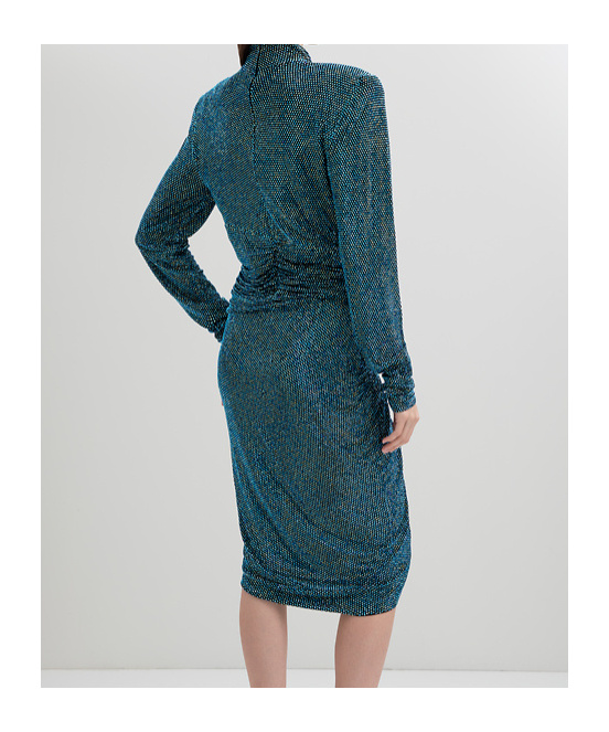 Alexandre Vauthier Rhinestone Trimmed Dress In Black